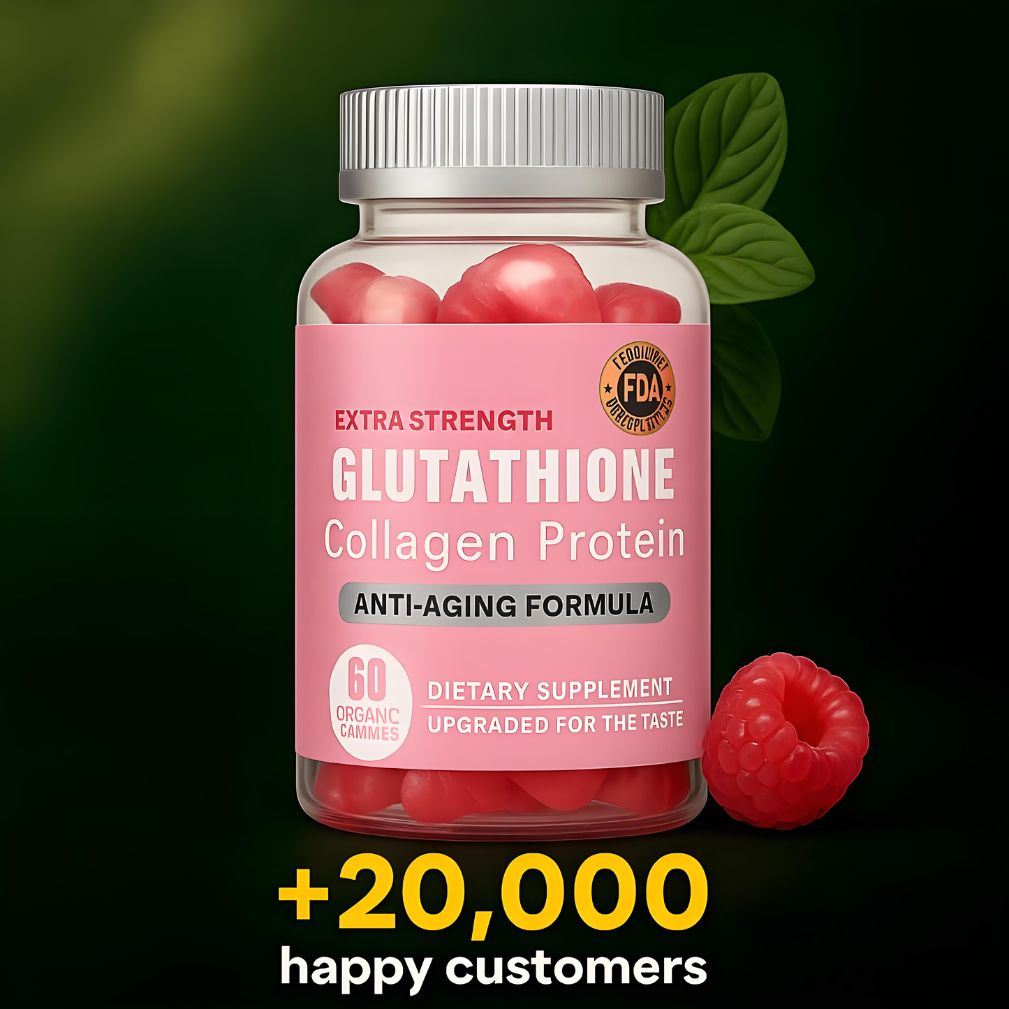 One Gummy, Total Wellness Balance Gut, Glow Skin, Strong Hair — All in One
