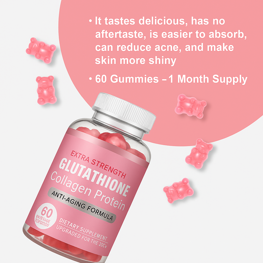 One Gummy, Total Wellness Balance Gut, Glow Skin, Strong Hair — All in One